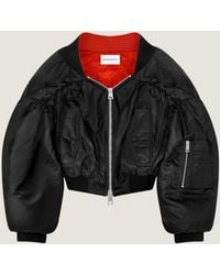 Givenchy - Off-The-Shoulder Cropped Bomber - Lyst