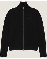 Givenchy - Cardigan Couture Seam con zip in lana e cashmere - Lyst