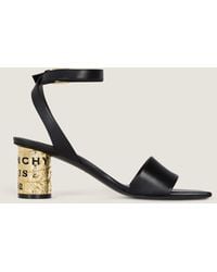 Givenchy - Tape Heel Sandals In Leather - Lyst