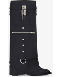 Givenchy - Shark Lock Cowboy Boots With Pocket And Buckles - Lyst