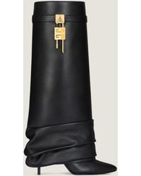 Givenchy - Stivali Shark Lock Stiletto in nappa - Lyst