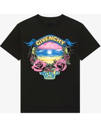 Givenchy - T-shirt oversize 4World tour in cotone - Lyst