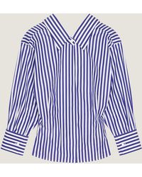 Givenchy - Slashed Striped Shirt - Lyst