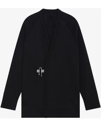 Givenchy - Cardigan U-Lock en laine et soie - Lyst