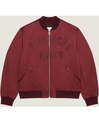 Givenchy - Bomber Couture Seam en satin brodé Paris - Lyst