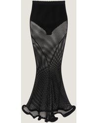 Givenchy - Midi Kickback Skirt - Lyst