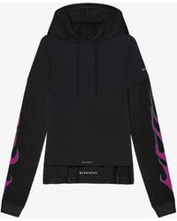 Givenchy - Overlapped Hooded T-Shirt - Lyst