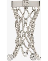 Givenchy - Anello Pearling in metallo con perle e cristalli - Lyst