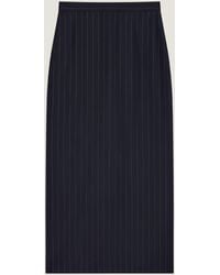 Givenchy - Midi Striped Skirt - Lyst