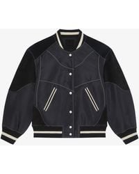 Givenchy - Oversized Varsity Jacket With Leather Details - Lyst