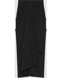 Givenchy - Draped Midi Skirt - Lyst