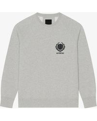 Givenchy - Crest Slim Fit Sweatshirt - Lyst