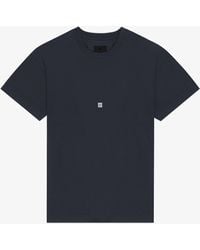 Givenchy - T-shirt slim in cotone con ricamo 4G - Lyst
