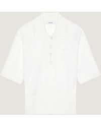 Givenchy - Polo in cotone e seta - Lyst