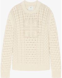 Givenchy - 4G Cable-Knit Sweater - Lyst