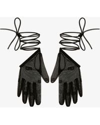 Givenchy - Mini gants asymétriques en tulle 4G - Lyst