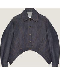 Givenchy - Giacca a trapezio in denim grezzo - Lyst
