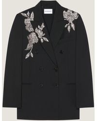 Givenchy - Double-Breasted Slashed Jacket - Lyst