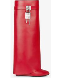 Givenchy - Bottes Shark Lock coupe ample en cuir - Lyst
