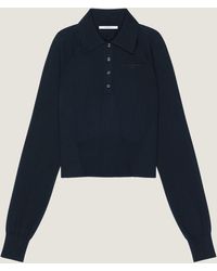 Givenchy - Polo in cotone e seta - Lyst