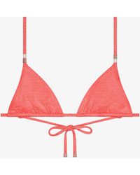 Givenchy - 4G Bikini Top With Pearls - Lyst