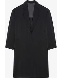 Givenchy - Cappotto in crêpe e satin - Lyst