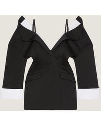Givenchy - Slashed Mini Tailored Dress - Lyst