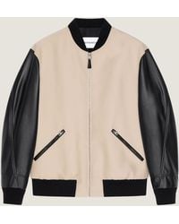 Givenchy - Mix Material Blouson With Paris Embroidery - Lyst