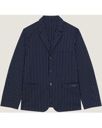 Givenchy - Single-Breasted Deconstructed Striped Jacket - Lyst