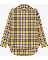 Givenchy - Oversized Asymmetrical Checked Shirt - Lyst