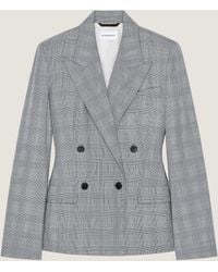 Givenchy - Double-Breasted Checked Jacket - Lyst