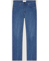 Givenchy - Straight Fit Shadow Washed Jeans With Crease Effect - Lyst