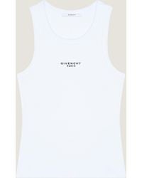 Givenchy - Canotta taglio slim in cotone con stampa Paris - Lyst