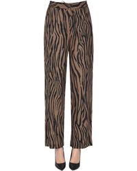 Nude - Animal Print Trousers - Lyst