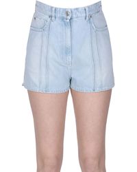 IRO - Denim Shorts With Stitching - Lyst