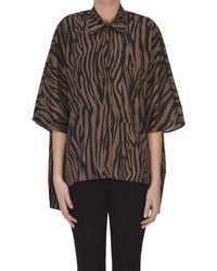 Nude - Camicia stampa animalier - Lyst