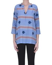 B'Sbee - Embroidered Cotton Blouse - Lyst