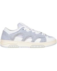 Santha - Sneakers in suede con inserti in nylon - Lyst
