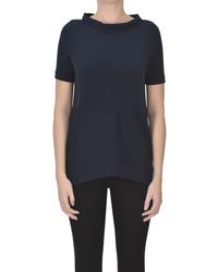 Alpha Studio - T-shirt con collo ad anello - Lyst