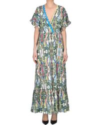 CONNOR & BLAKE - Paisley Print Cotton Long Dress - Lyst