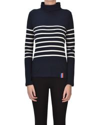 Kule - Striped Turtleneck T-shirt - Lyst