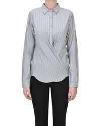 Pomandère - Striped Cotton Shirt - Lyst