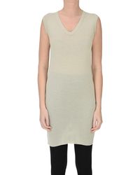 Rick Owens - Cotton And Silk Long Tank Top - Lyst