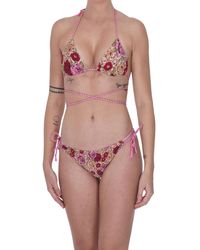 Miss Bikini - Flower Print Triangle Bikini - Lyst