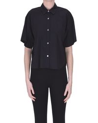MICHAEL Michael Kors - Camicia cropped in cotone - Lyst