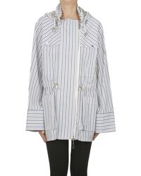 Rabanne - Striped Cotton Jacket - Lyst