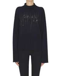Dondup - Embellished Turtleneck Pullover - Lyst