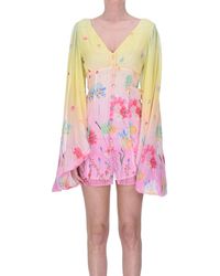 Blugirl Blumarine - Flower Print Mini Dress - Lyst