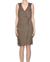 Nenette - Printed Satin Dress - Lyst