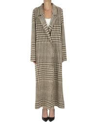 Forte Forte - Maxi Houndsthooth Print Alpaca-blend Coat - Lyst